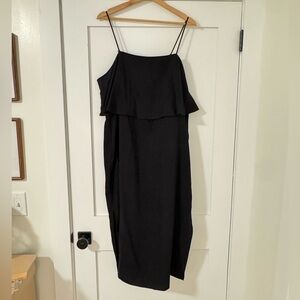 Anthropologie Linen Midi Dress